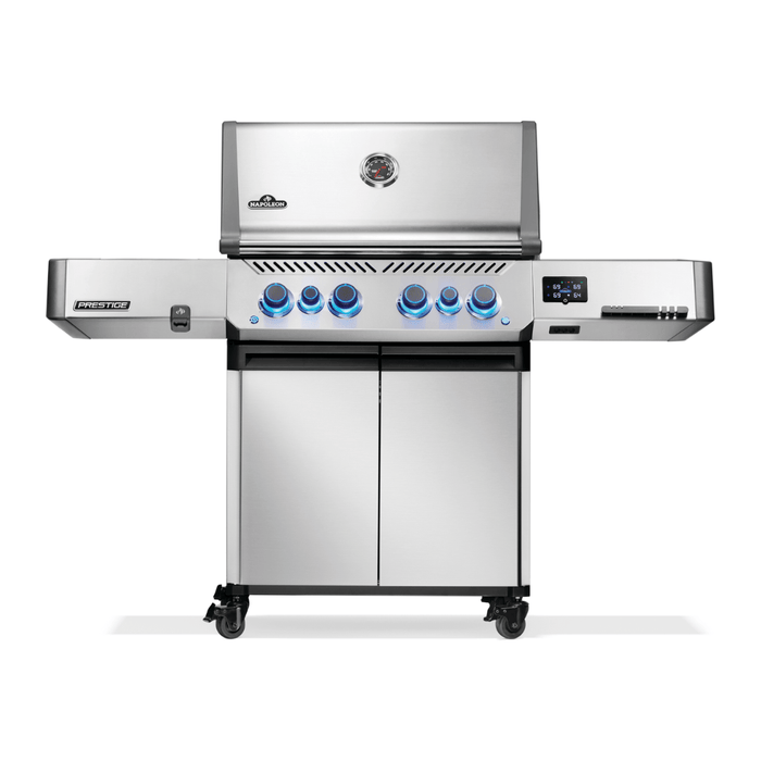 Napoleon Prestige 500 Connected Gas Grill with Infrared Side and Rear Burner, Stainless Steel