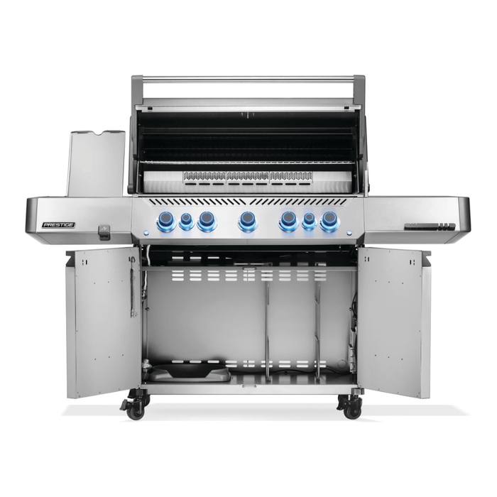 Napoleon Prestige 665 Gas Grill with Infrared Side and Rear Burner, Stainless Steel