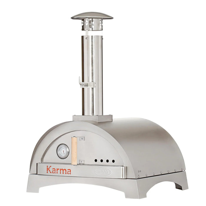 WPPO Karma 25 Wood Fired Pizza Oven in 304 Stainless Steel with Base