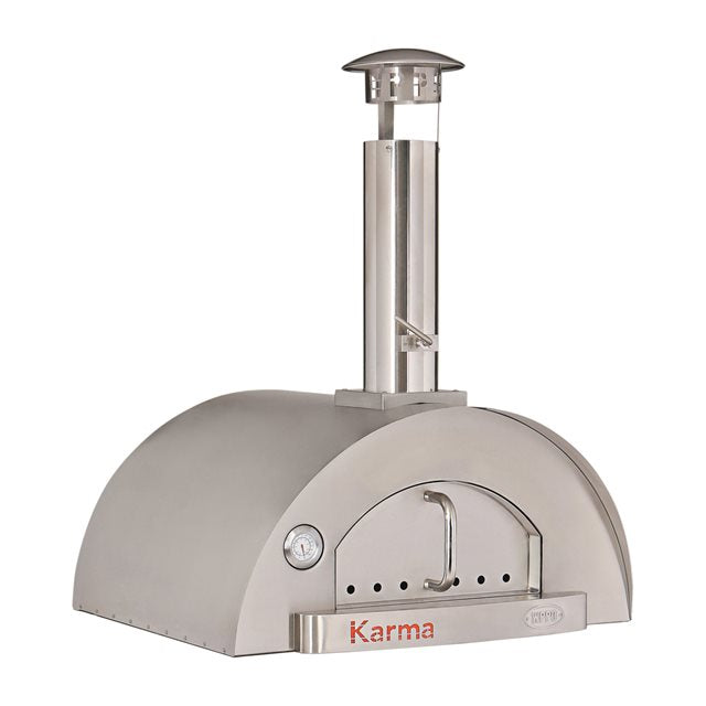 WPPO Karma 32-Inch Wood Fired Pizza Oven in 304 Stainless Steel