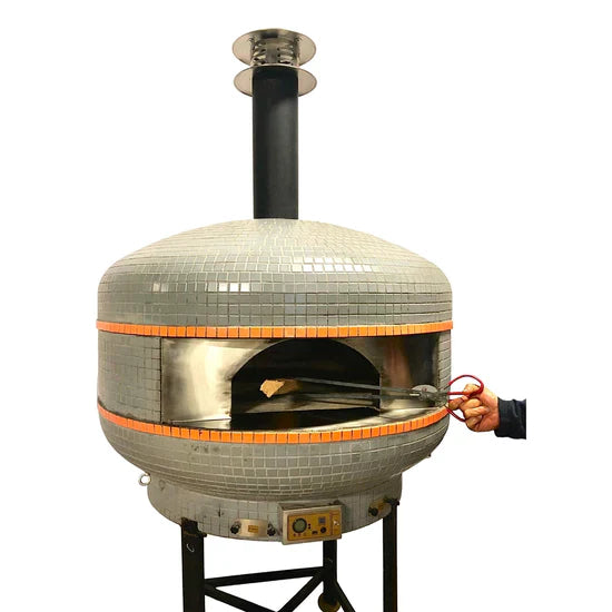 WPPO 28-Inch Lava Digital Controlled Wood Fired Oven withConvection Fan