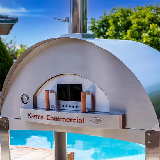 WPPO Karma 55 Commercial Wood Fired Oven in 304 Stainless Steel