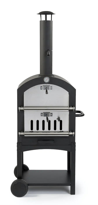 WPPO 24-Inch Standalone Wood Fired Pizza Oven with Pizza Stone