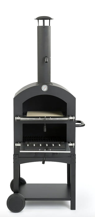 WPPO 24-Inch Standalone Wood Fired Pizza Oven with Pizza Stone