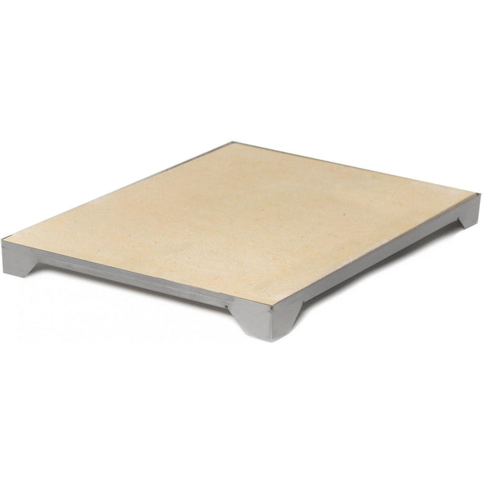 Blaze 14 3/4 Inch Ceramic Pizza Stone With Stainless Steel Tray