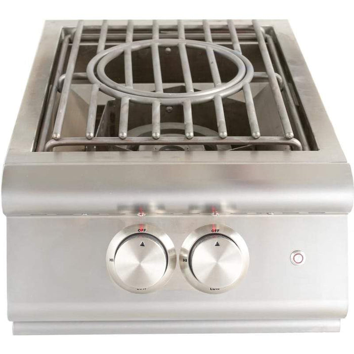 Blaze Premium LTE Built-In High Performance Power Burner W/ Wok Ring & Stainless Steel Lid