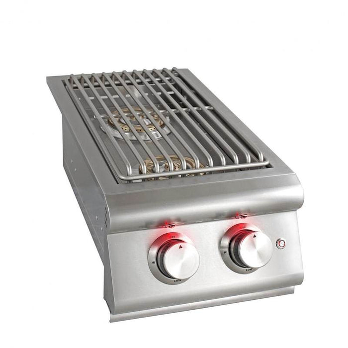 Blaze Premium LTE Built-In Liquid Propane Stainless Steel Double Side Burner With Lid