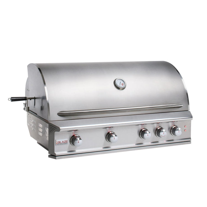 Blaze Professional LUX 44-Inch 4-Burner Built-In Liquid Propane Grill With Rear Infrared Burner