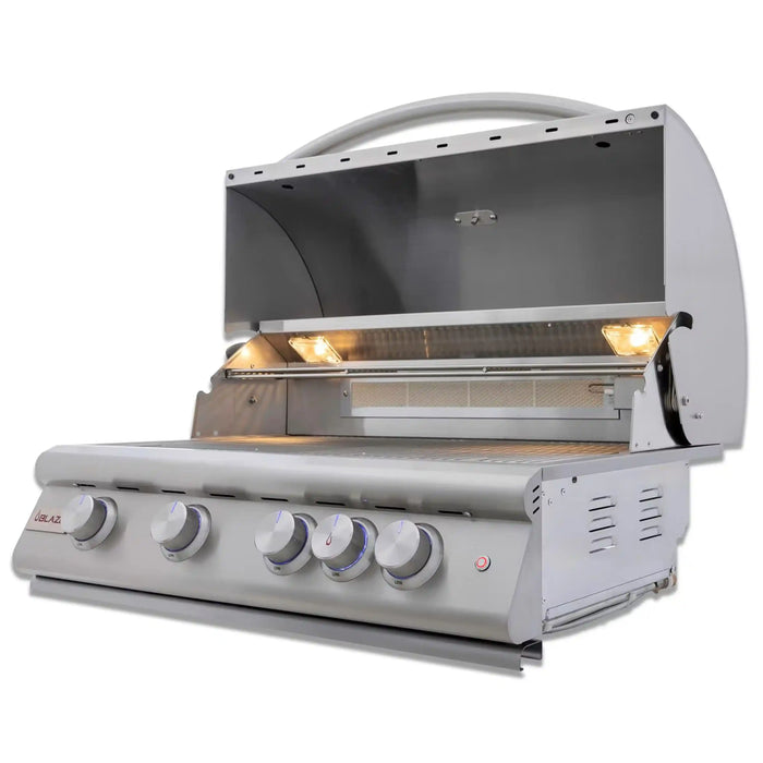 Blaze Premium LTE+ 32-Inch 4-Burner Built-In Propane Gas Grill W/ Rear Infrared Burner & Lift-Assist Hood