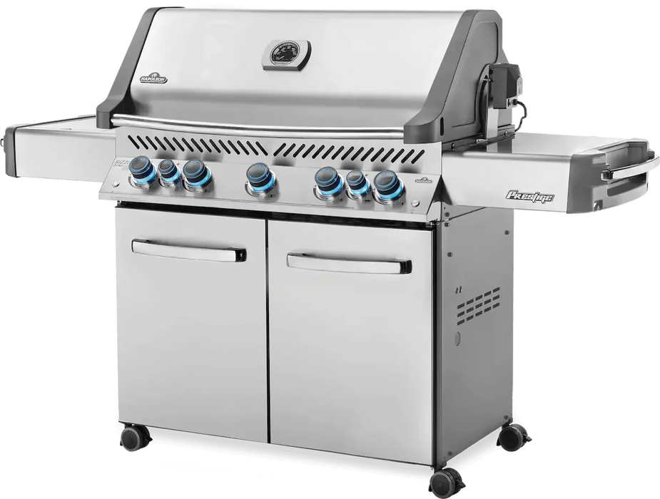 Napoleon Grills Prestige 665 Gas BBQ Grill with Infrared Side and Rear Burners, Stainless Steel