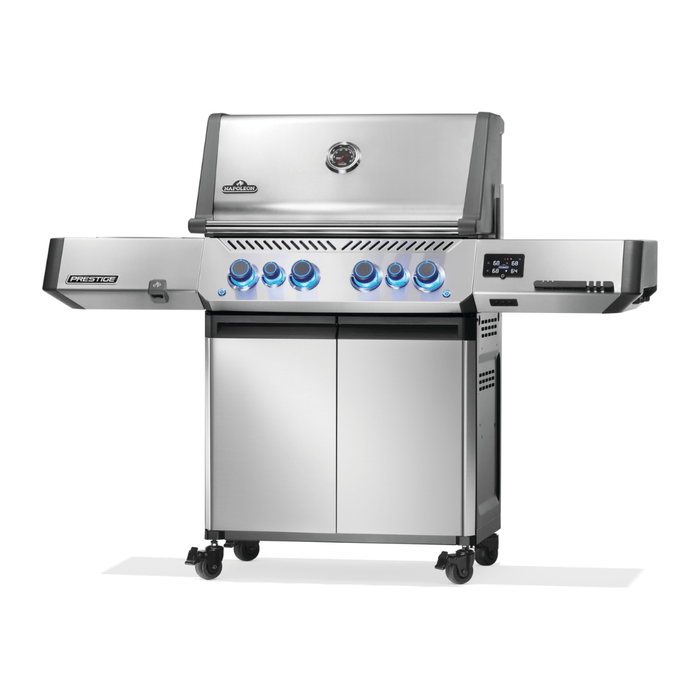 Napoleon Prestige 500 Connected Gas Grill with Infrared Side and Rear Burner, Stainless Steel