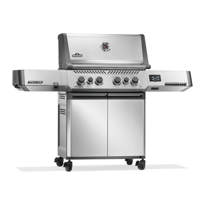 Napoleon Prestige 500 Connected Gas Grill with Infrared Side and Rear Burner, Stainless Steel
