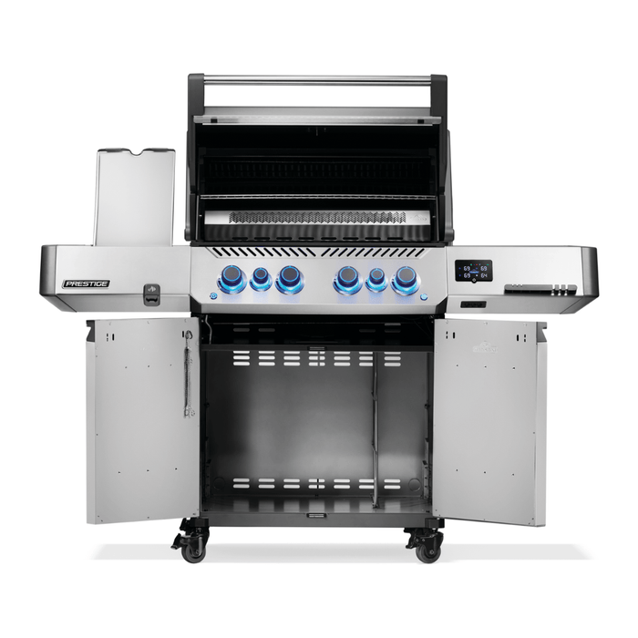 Napoleon Prestige 500 Connected Gas Grill with Infrared Side and Rear Burner, Stainless Steel