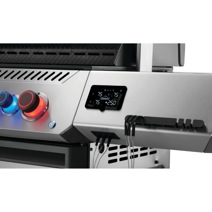 Napoleon Prestige 500 Connected Gas Grill with Infrared Side and Rear Burner, Stainless Steel