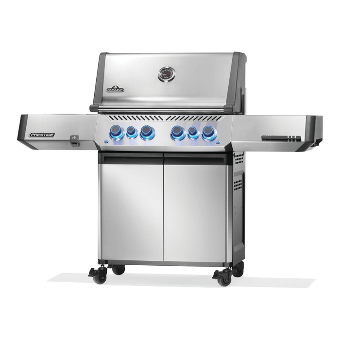 Napoleon Prestige 500 Gas Grill with Infrared Side and Rear Burner, Stainless Steel