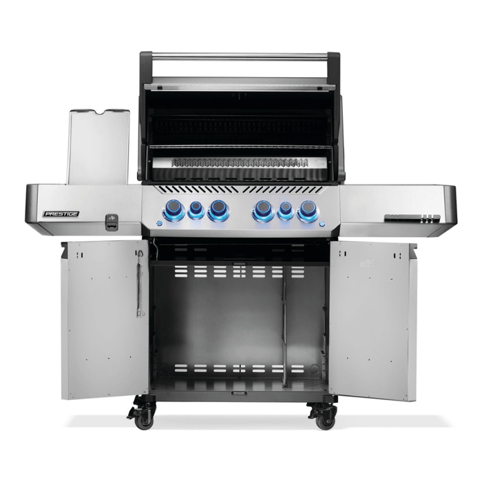 Napoleon Prestige 500 Gas Grill with Infrared Side and Rear Burner, Stainless Steel