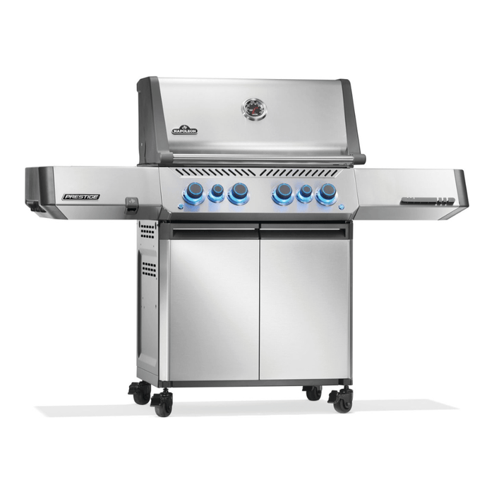 Napoleon Prestige 500 Gas Grill with Infrared Side and Rear Burner, Stainless Steel