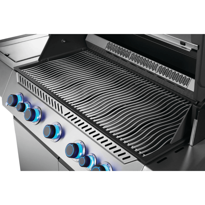 Napoleon Prestige 665 Gas Grill with Infrared Side and Rear Burner, Stainless Steel